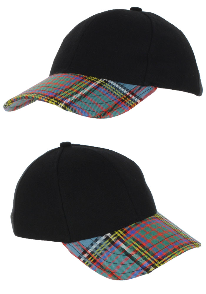 Cap, Hat, Baseball, TARTAN PEAK, PLAIN, Anderson Tartan